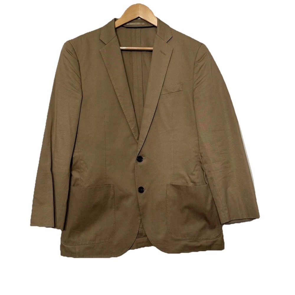 J.Crew‎ Ludlow Classic Jacket 40R Cotton Utility Unstructured Larusmiani Fabric